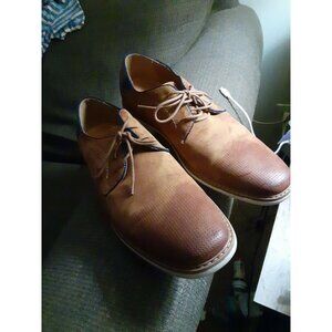 Freeman Sawyer Derby Style Lace Up Mens Shoes Size 13 M Brown Synthetic Suede
